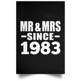 41st Anniversary Mr & Mrs Since 1983 - Poster Portrait