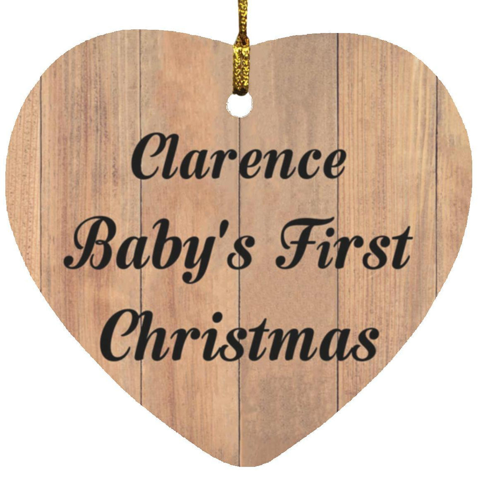 Clarence Baby's First Christmas - Heart Ornament C