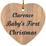 Clarence Baby's First Christmas - Heart Ornament C