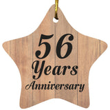 56th Anniversary 56 Years Anniversary - Star Ornament C