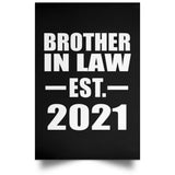 Brother In Law Established EST. 2021 - Poster Portrait