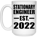 Stationary Engineer Established EST. 2022 - 15oz Coffee Mug