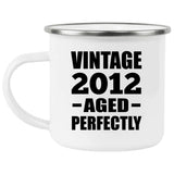12th Birthday Vintage 2012 Aged Perfectly - 12oz Camping Mug