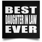 Best Daughter In Law Ever - Poster Square