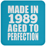 35th Birthday Made In 1989 Aged to Perfection - Drink Coaster
