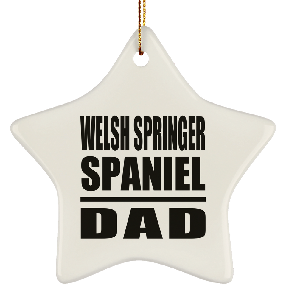 Welsh Springer Spaniel Dad - Star Ornament