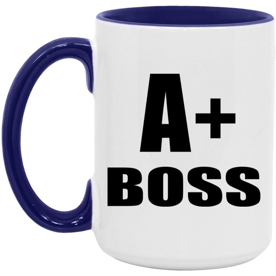 A+ Boss - 15oz Accent Mug Purple