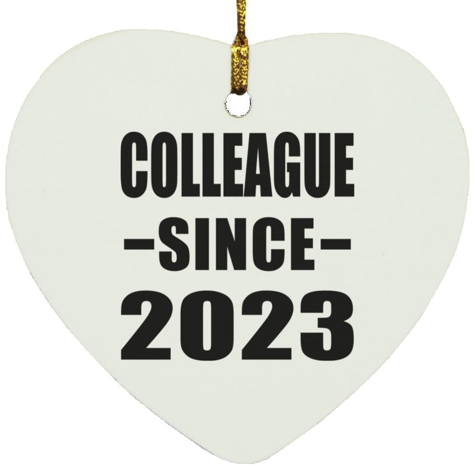 Colleague Since 2023 - Heart Ornament