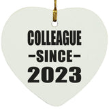 Colleague Since 2023 - Heart Ornament