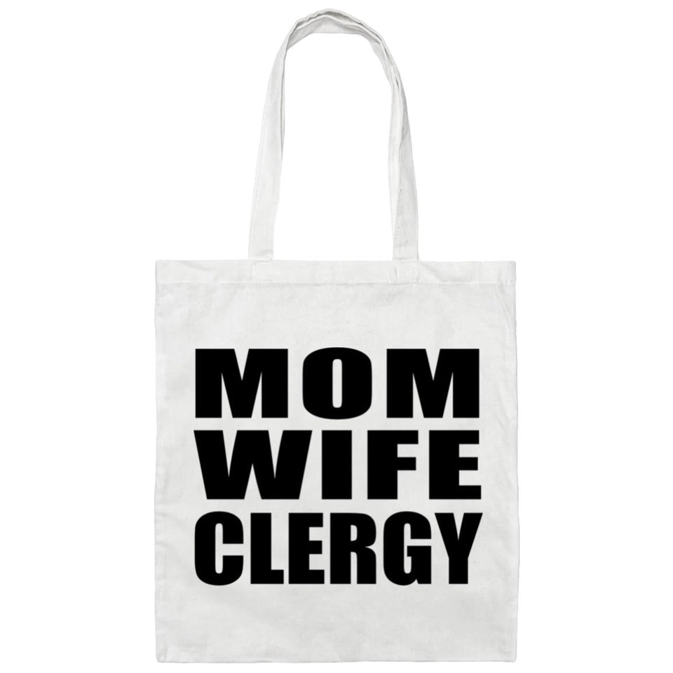 Mom Wife Clergy - Tote Bag White
