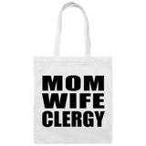Mom Wife Clergy - Tote Bag White