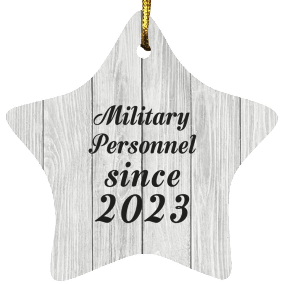 Military Personnel Since 2023 - Star Ornament F