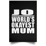 Jo World's Okayest Mum - Poster Portrait