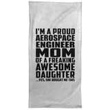 Proud Aerospace Engineer Mom Of Awesome Daughter - Hand Towel