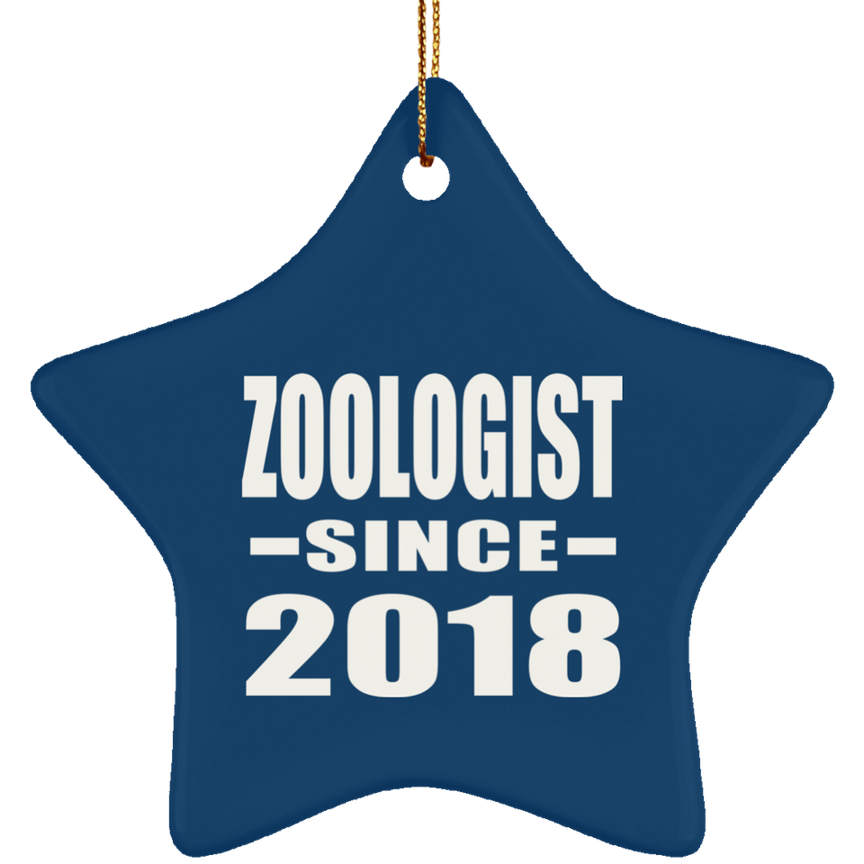 Zoologist Since 2018 - Star Ornament