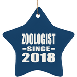 Zoologist Since 2018 - Star Ornament