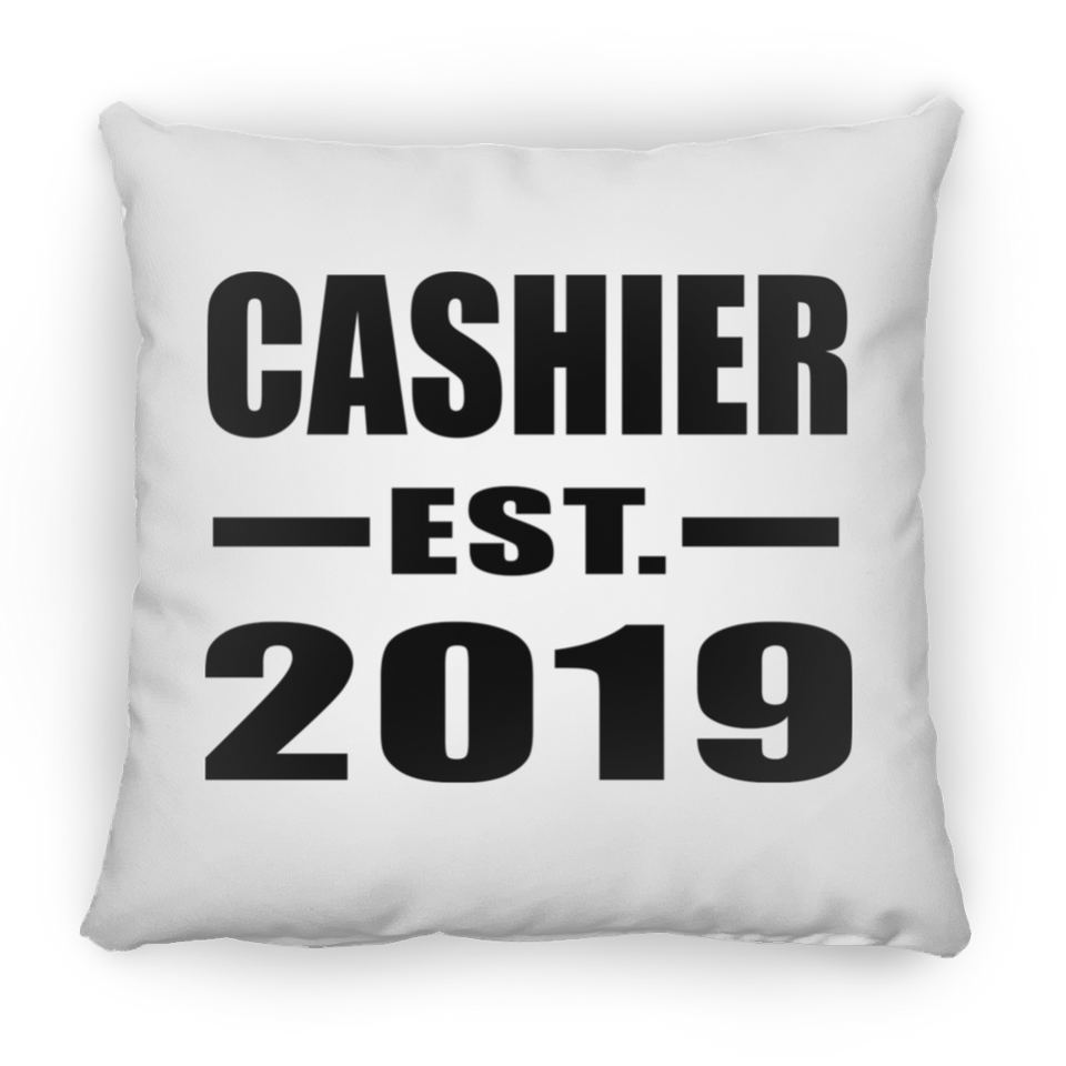 Cashier Established EST. 2019 - Throw Pillow
