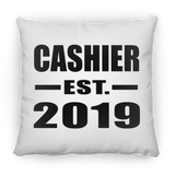 Cashier Established EST. 2019 - Throw Pillow