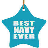 Best Navy Ever - Star Ornament