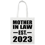 Mother In Law Established EST. 2023 - Tote Bag White