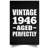 78th Birthday Vintage 1946 Aged Perfectly - Poster Portrait