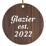 Glazier Established Est. 2022 - Circle Ornament D