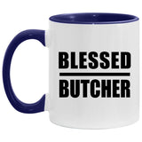 Blessed Butcher - 11oz Accent Mug Purple