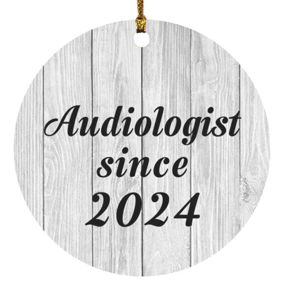 Audiologist Since 2024 - Circle Ornament F