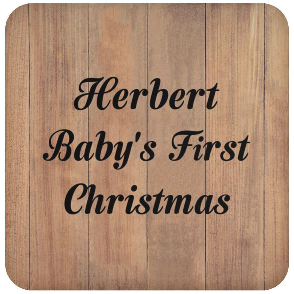 Herbert Baby's First Christmas - Drink Coaster C