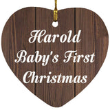 Harold Baby's First Christmas - Heart Ornament D