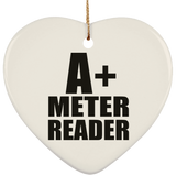 A+ Meter Reader - Heart Ornament