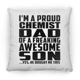 Proud Chemist Dad Of Awesome Son - Throw Pillow