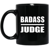 Badass Judge - 11oz Coffee Mug Black