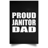 Proud Janitor Dad - Poster Portrait