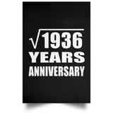44th Anniversary Square Root of 1936 Years Anniversary - Poster Portrait