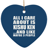 All I Care About Is Kishu Ken - Heart Ornament