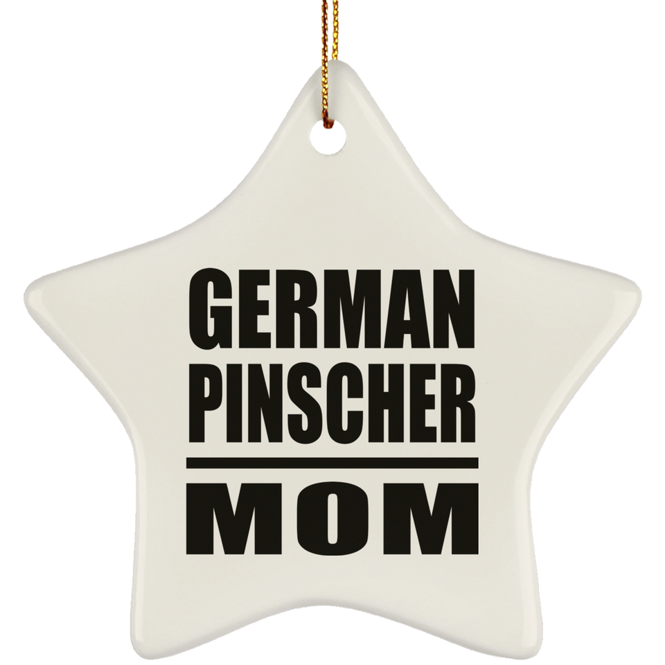 German Pinscher Mom - Star Ornament