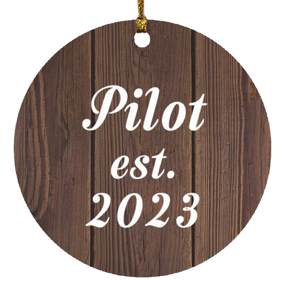 Pilot Established Est. 2023 - Circle Ornament D