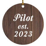 Pilot Established Est. 2023 - Circle Ornament D
