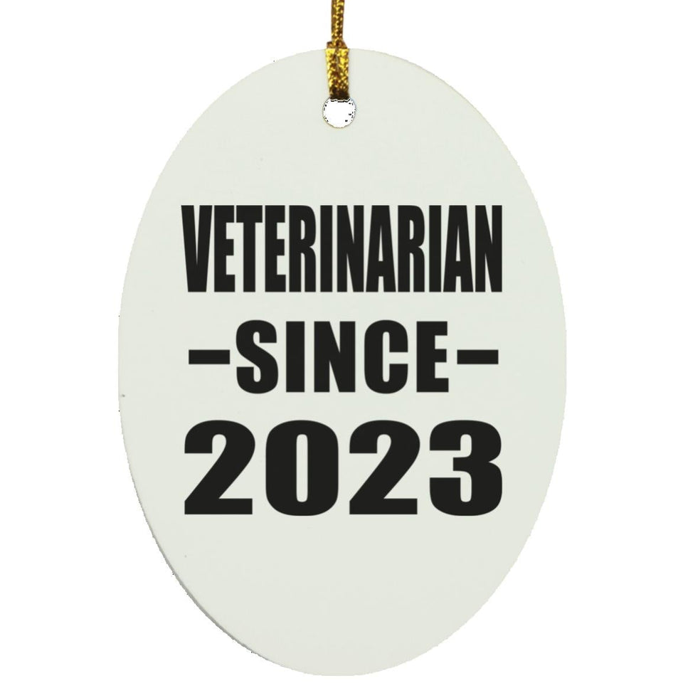 Veterinarian Since 2023 - Oval Ornament