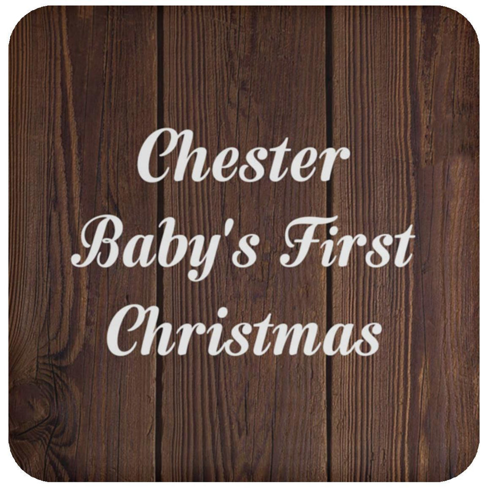 Chester Baby's First Christmas - Drink Coaster D