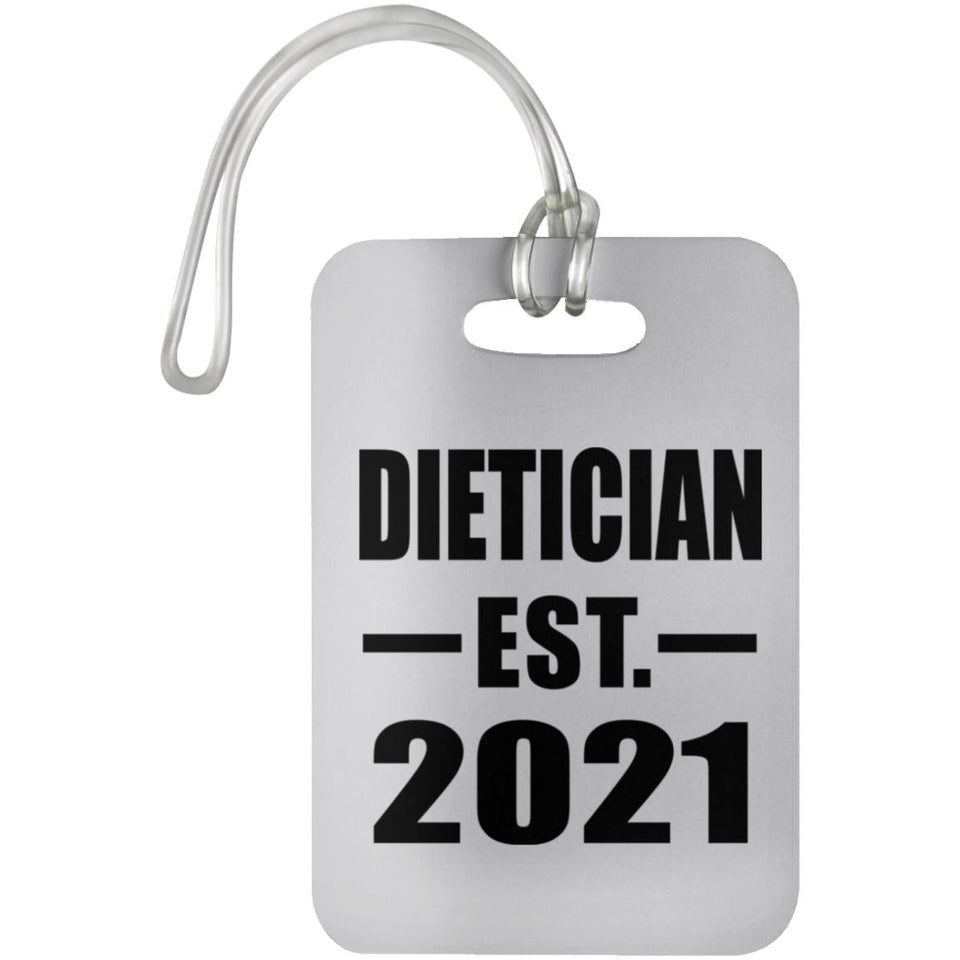 Dietician Established EST. 2021 - Luggage Bag Tag