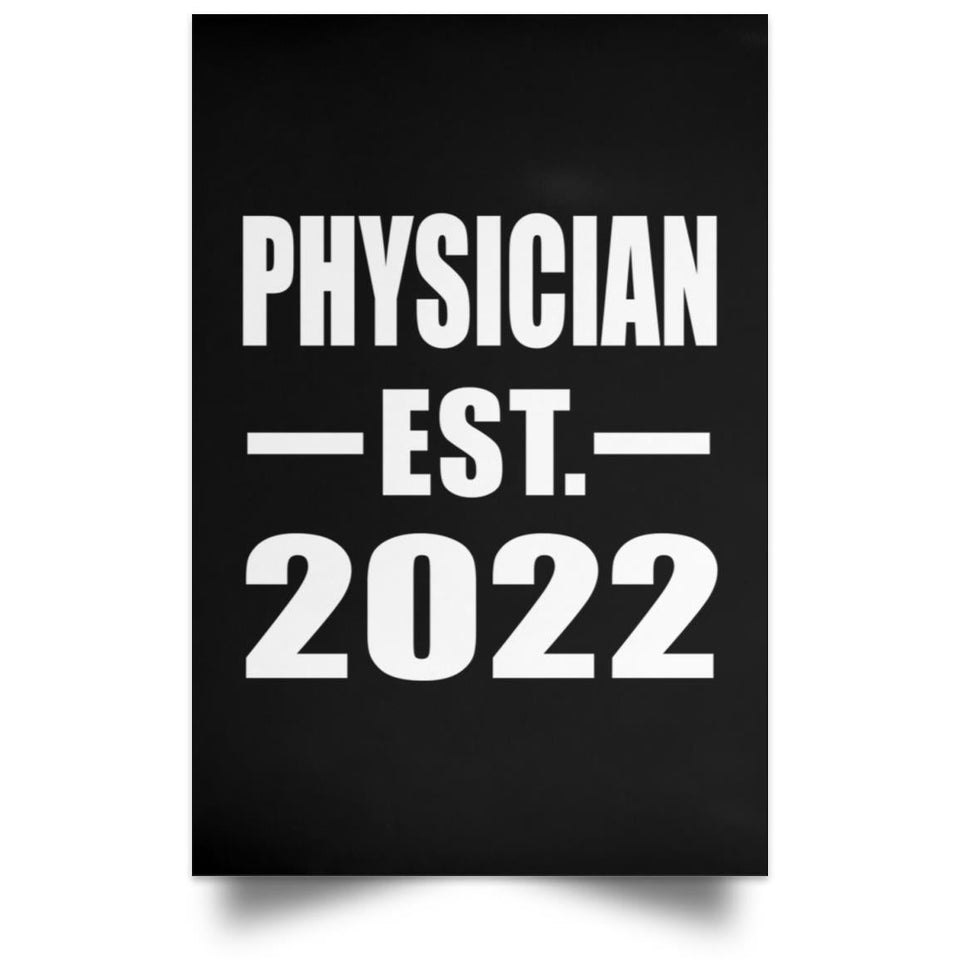 Physician Established EST. 2022 - Poster Portrait