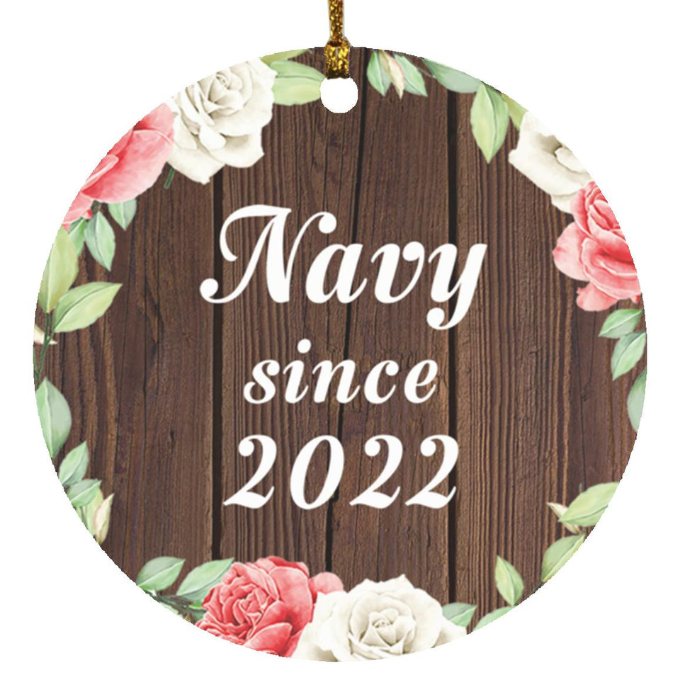 Navy Since 2022 - Circle Ornament A