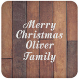 Merry Christmas Oliver Family - Drink Coaster E