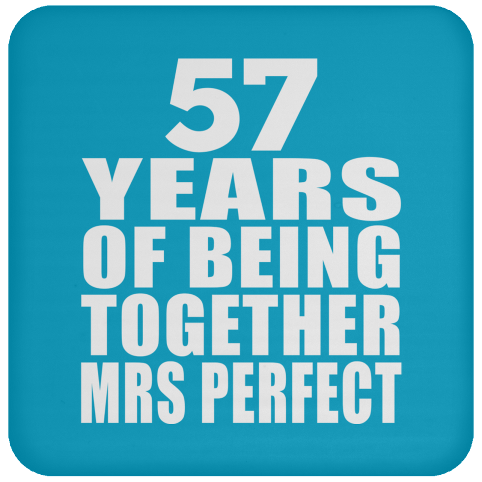 57th Anniversary 57 Years Of Being Mrs Perfect - Drink Coaster