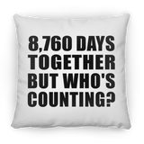 24th Anniversary 8,760 Days Together But Who's Counting - Throw Pillow