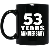 53rd Anniversary 53 Years - 11 Oz Coffee Mug Black