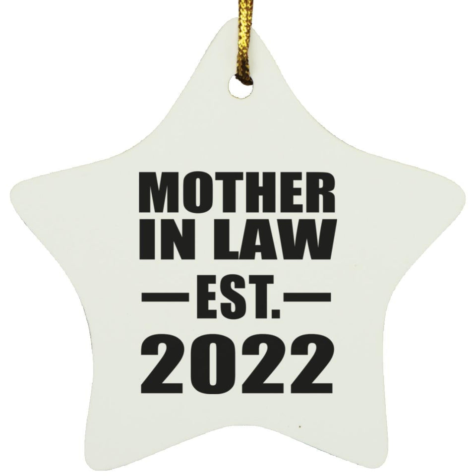 Mother In Law Established EST. 2022 - Star Ornament