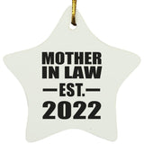 Mother In Law Established EST. 2022 - Star Ornament